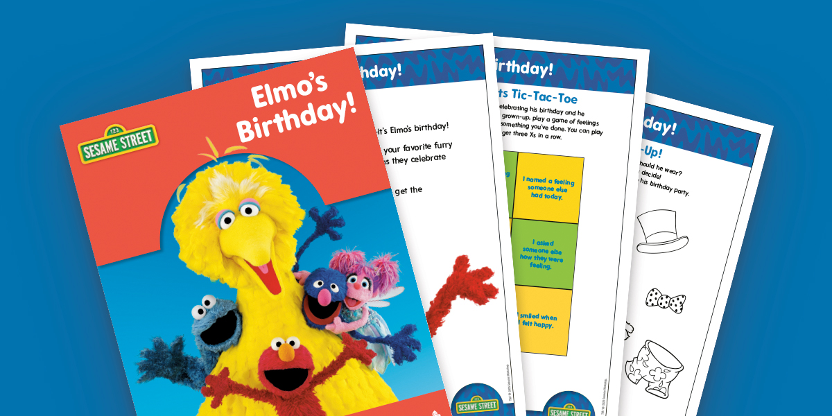 Sesame Street Elmo's Birthday With Friends Activities