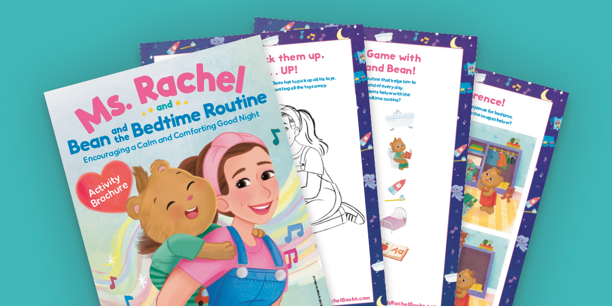 Ms. Rachel and Bean and the Bedtime Routine Activities