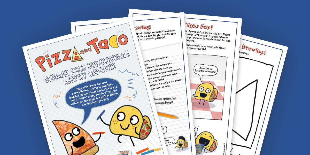 Pizza and Taco Draw Your Own Comic Book Activities